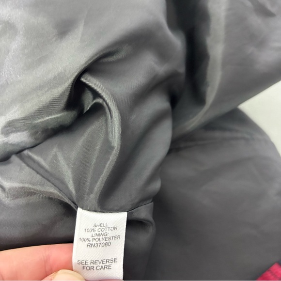 Cato Woman Red Black Buffalo Check Women's Coat Button Belt Plus 26/28W - Picture 6 of 8